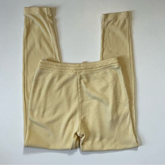Aritzia Tna Waffle Jogger Butter Yellow Small - Picture 2 of 14
